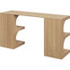 Catrine 60 X 18 inch Rustic Oak Desk